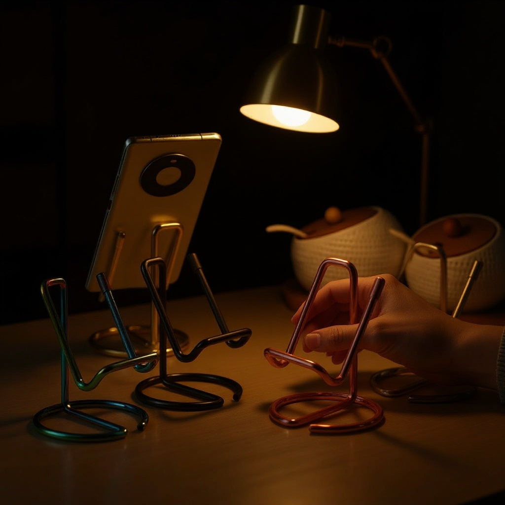 The Phone Stand - in use