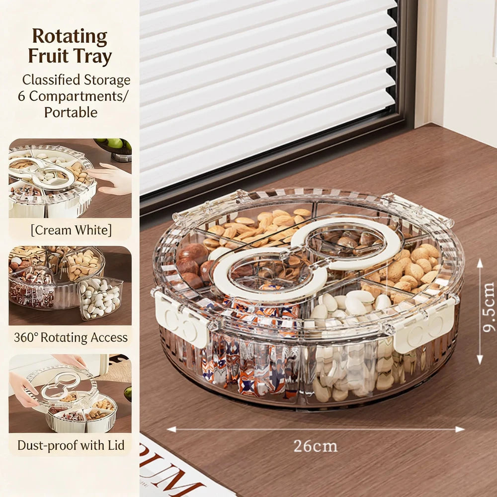 Rotating Snack Serving Tray
