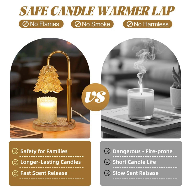 Candle Warmer Lamp with Timer & Dimmer