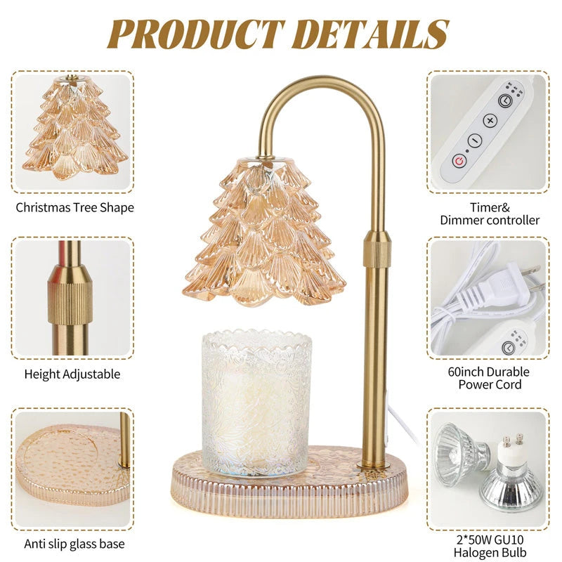 Candle Warmer Lamp with Timer & Dimmer