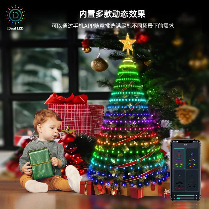 TwinkleBright Smart Christmas Tree Lights with App Control