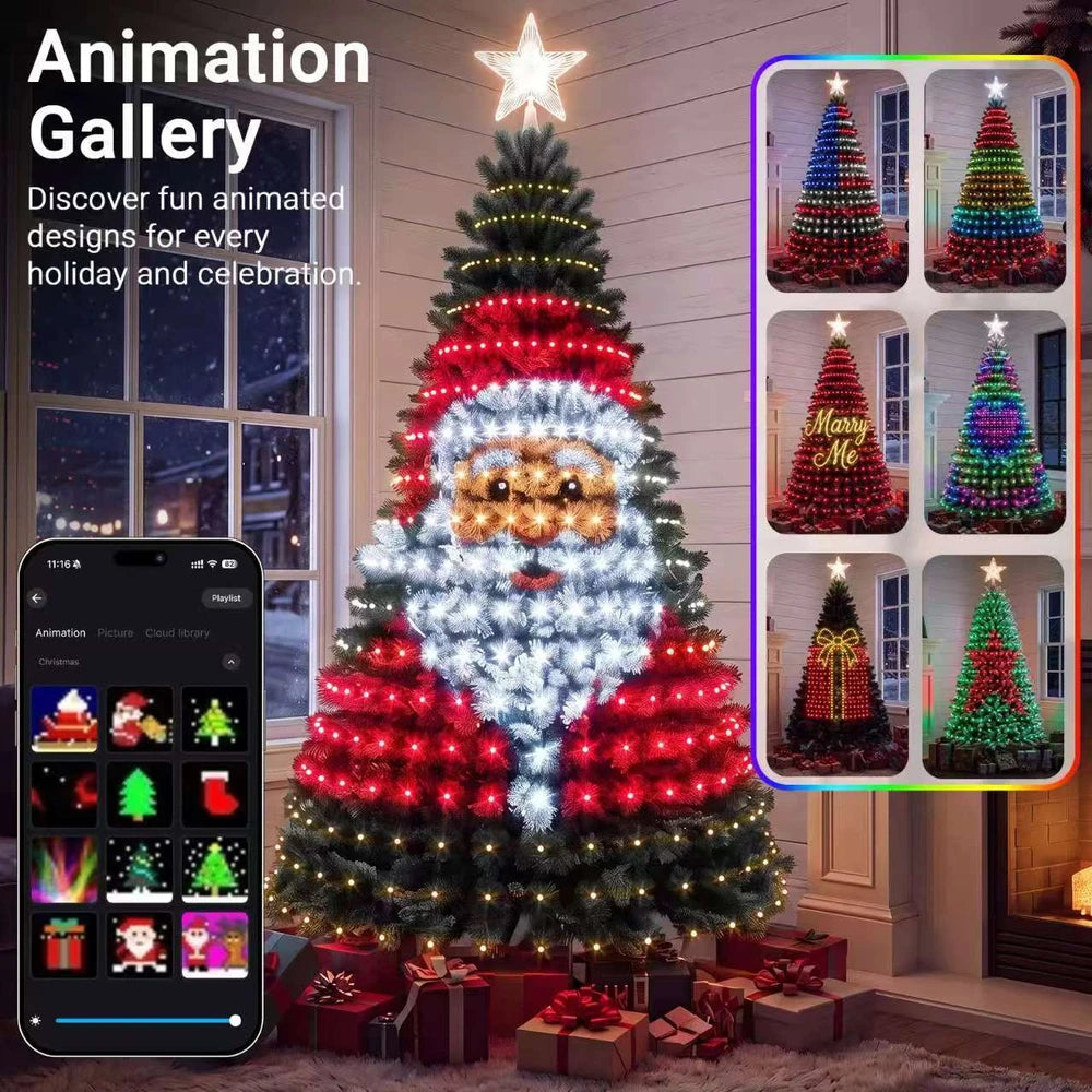 TwinkleBright Smart Christmas Tree Lights with App Control