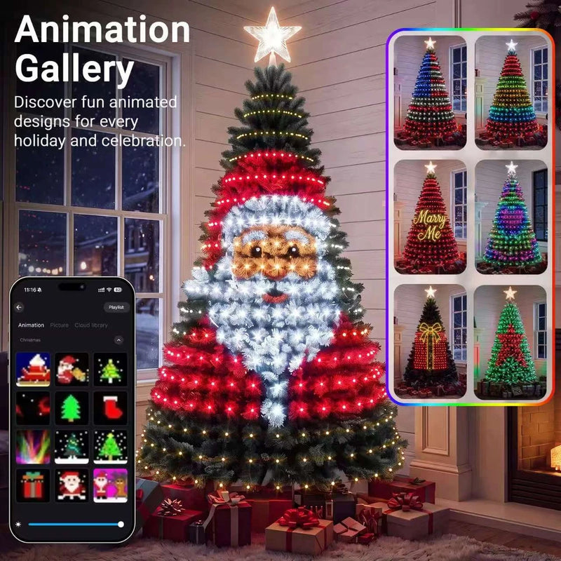 TwinkleBright Smart Christmas Tree Lights with App Control