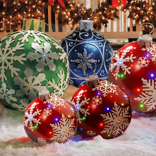 Christmas Ornament Ball Outdoor PVC 60CM Inflatable