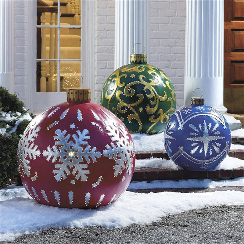 Christmas Ornament Ball Outdoor PVC 60CM Inflatable