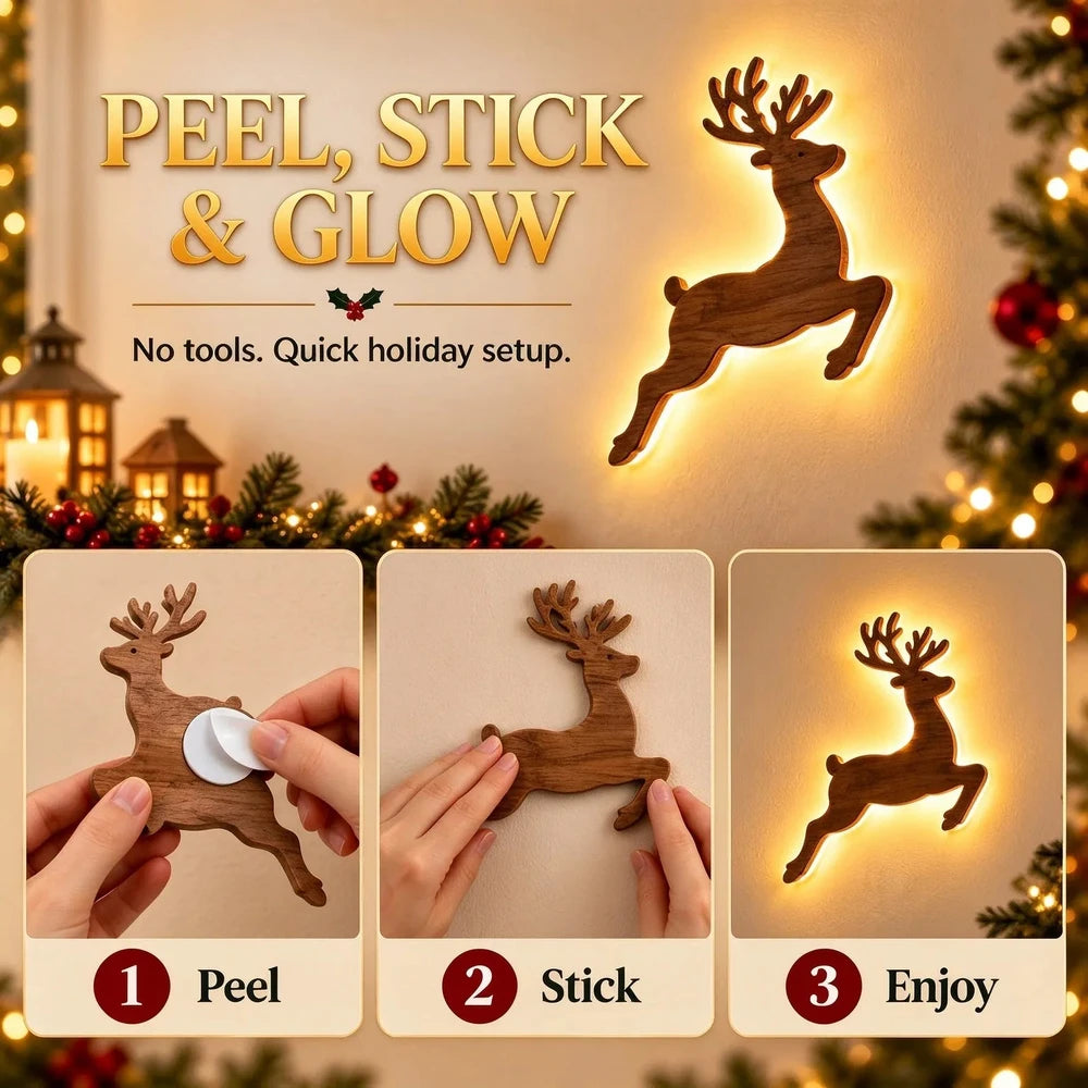 TwinkleFlight Reindeer Wall Lights