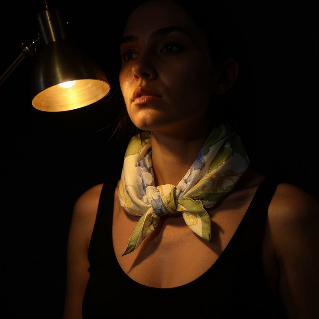 The Silk Scarf - worn